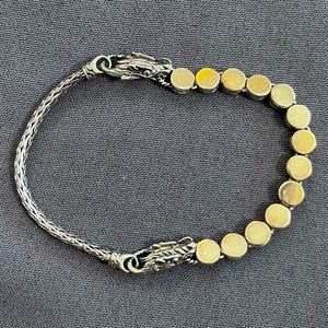 John Hardy chain and disk bracelet